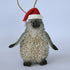 New Zealand Grey Penguin Christmas hanging ornament