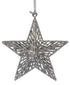 A silver star decoration from Decorflowers.co.nz