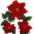 Poinsettia Garland - Red - Box Lot Deal (3)