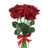 Rose Flower Bouquet - 7 heads full bud - Red