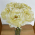 Rose Flower Bouquet - 5 heads full bloom - Cream White
