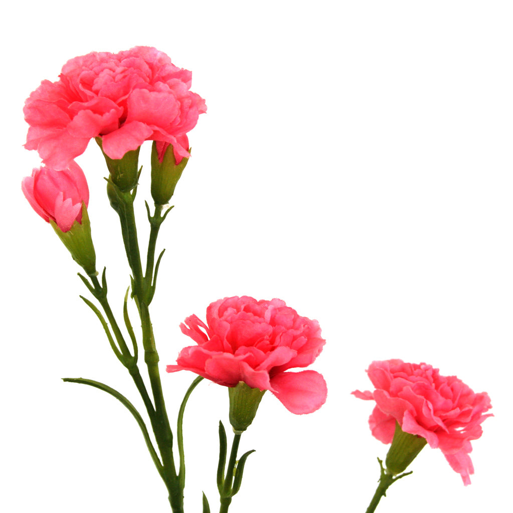 close-up of pink artificial Carnation flower from decorflowers.co.nz