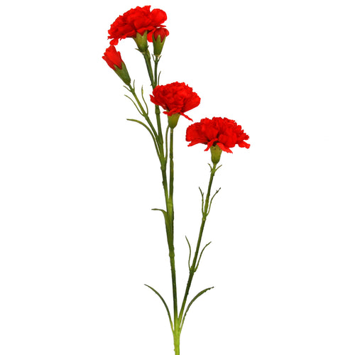 Red artificial Carnation flower from decorflowers.co.nz