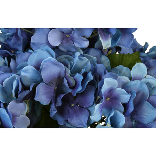 Close-up of artificial blue hydrangea flowers from decorflowers.co.nz