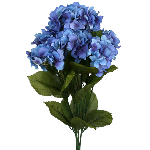 Artificial blue hydrangea flowers from decorflowers.co.nz
