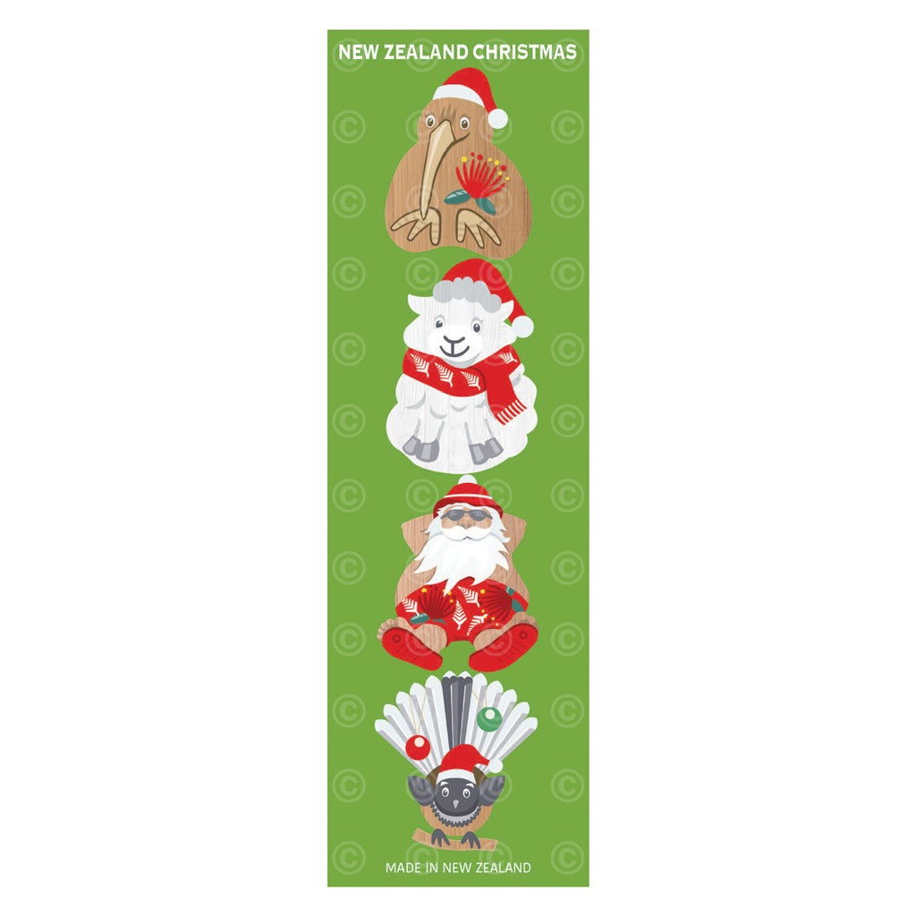 A New Zealand Christmas themed bookmark from ChristmasTreasures.co.nz