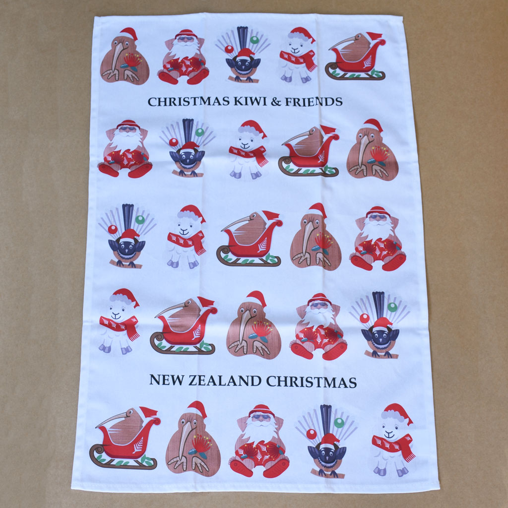 New Zealand Christmas Tea Towel from Decorflowers.co.nz