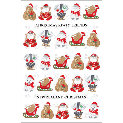 New Zealand Christmas tea towel