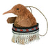 Small Kiwi decoration wearing a maori piupiu (skirt) available from Decorflowers.co.nz
