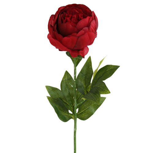 Artificial red Peony flower from decorflowers.co.nz