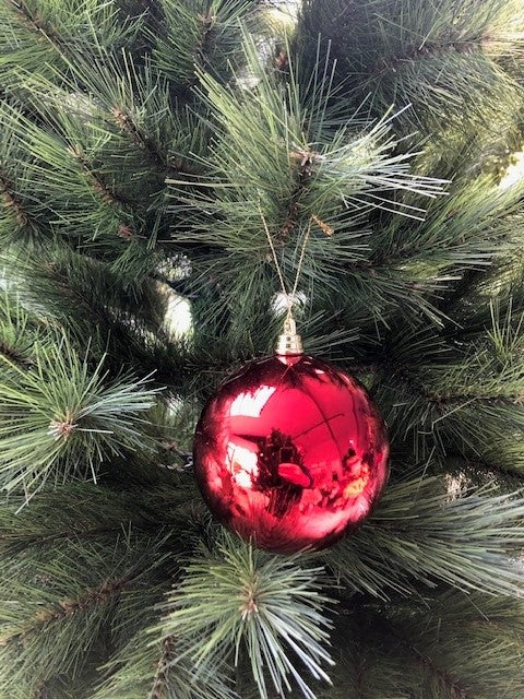 Extra large 10cm red decoration ball