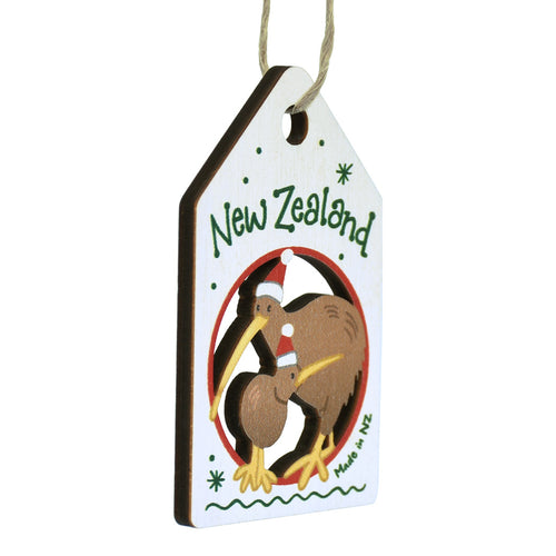 New Zealand Made Christmas Decoration - Kiwi Family