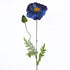 Artificial blue poppy flower from Decorflowers.co.nz