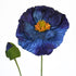 Artificial blue poppy flower from Decorflowers.co.nz