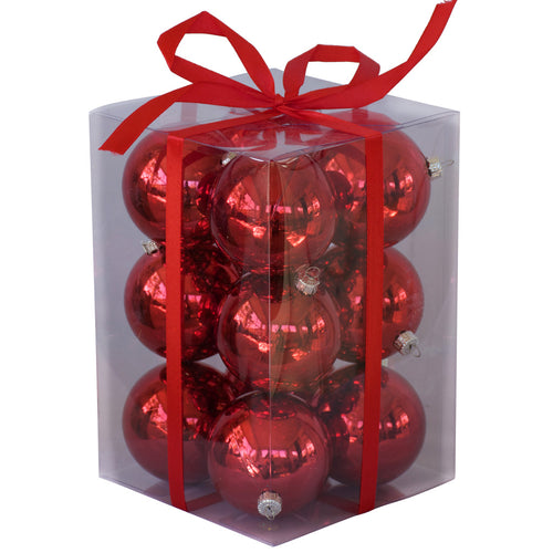 Red Christmas Baubles from ChristmasTreasures.co.nz