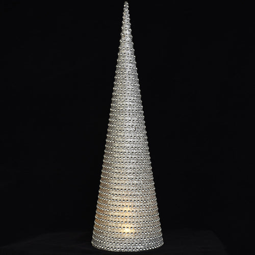 Battery operated lighted cone decoration from ChristmasTreasures.co.nz