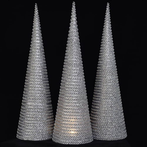 Lighted cone decorations from ChristmasTreasures.co.nz