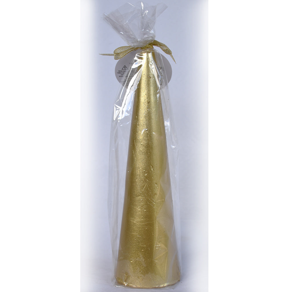 Gold Christmas candle from ChristmasTreasures.co.nz