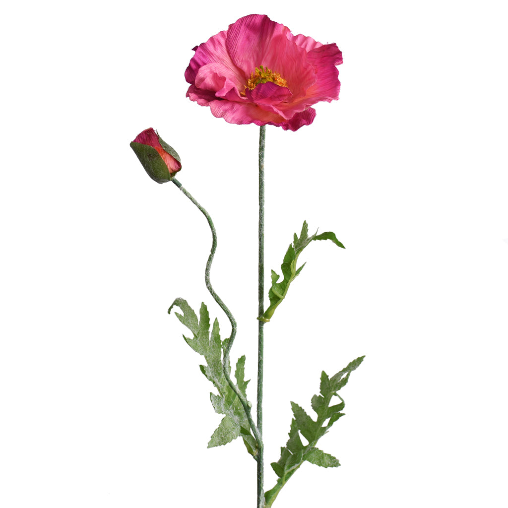 Artificial Poppy flower stem from Decorflowers.co.nz