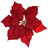 www.christmastreasures.co.nz - Red Christmas poinsettia with clip