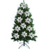 Silver Christmas flower display from ChristmasTreasures.co.nz
