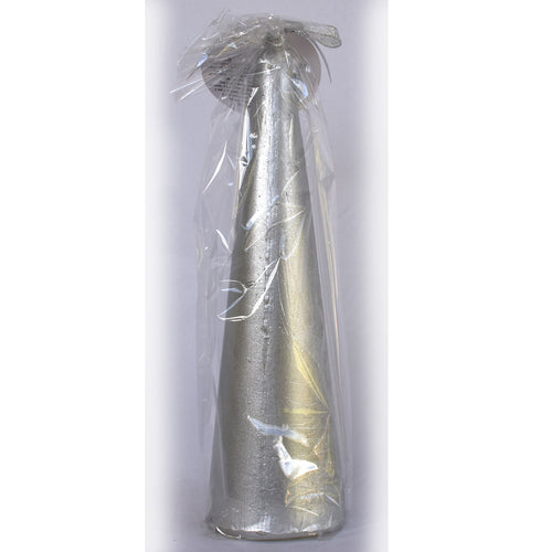 Silver Christmas candle from Decorflowers.co.nz