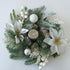 Table Centre Piece - Frosted pine wreath