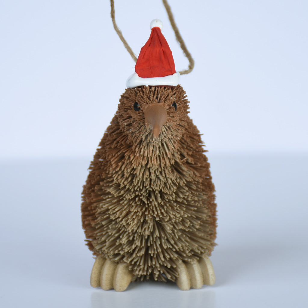 Kiwi - Natural fibre decoration with hat - Box Lot Deal (3)