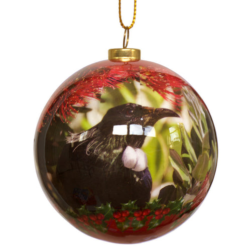 New Zealand Tui bird decoration from ChristmasTreasures.co.nz