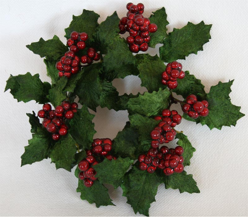 Holly Ring with Berries - 12cm - Box Lot Deal of six (6)