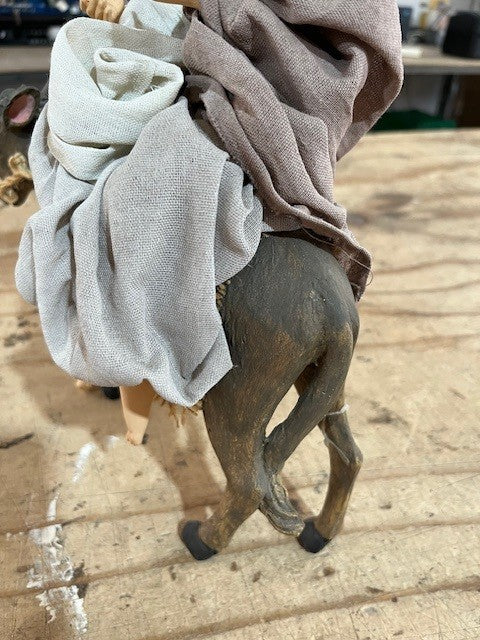 Nativity Set - 'Flight from Egypt' - Madonna on a Donkey