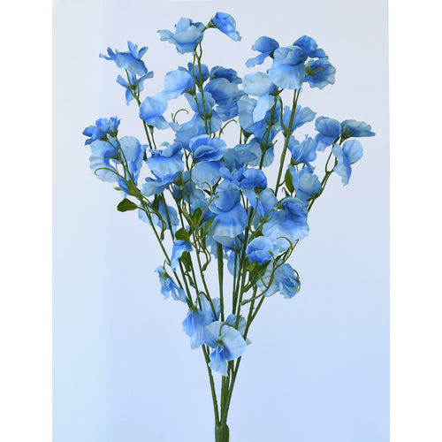 Sweet Pea Flowers - Light Blue - Box Lot Deal (3)