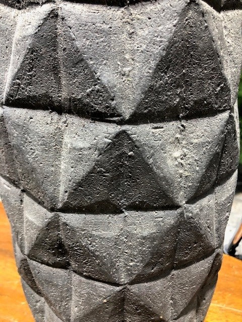 Vase - Tall Diamo - Charcoal Black ✰✰✰ HALF PRICE SPECIAL ✰✰✰