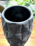 Vase - Tall Diamo - Charcoal Black