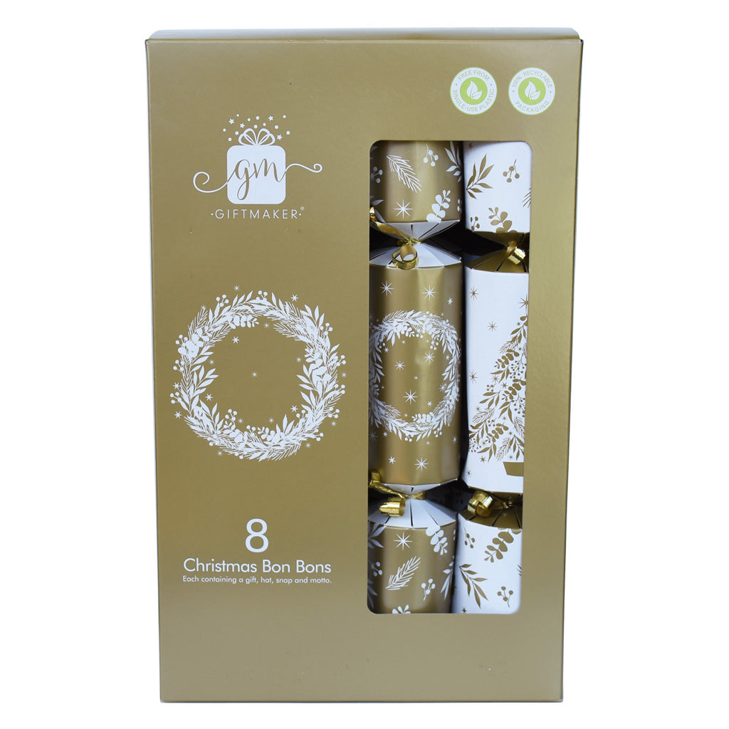 Crackers - Family Pack of 8 Cream and Gold