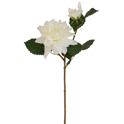Artificial white Dahlia flower from decorflowers.co.nz 