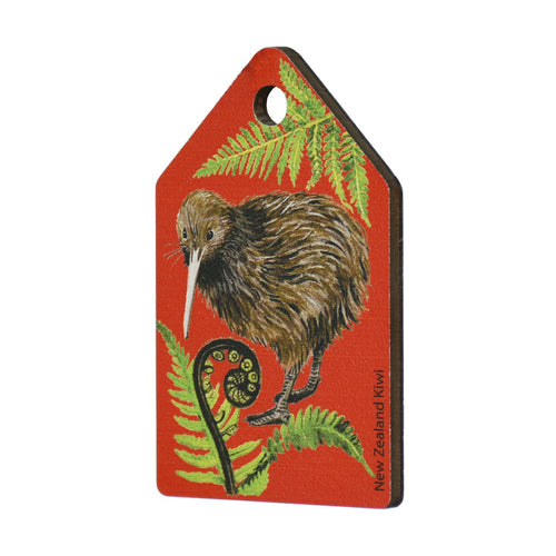 New Zealand Souvenir Magnet Brown Kiwi