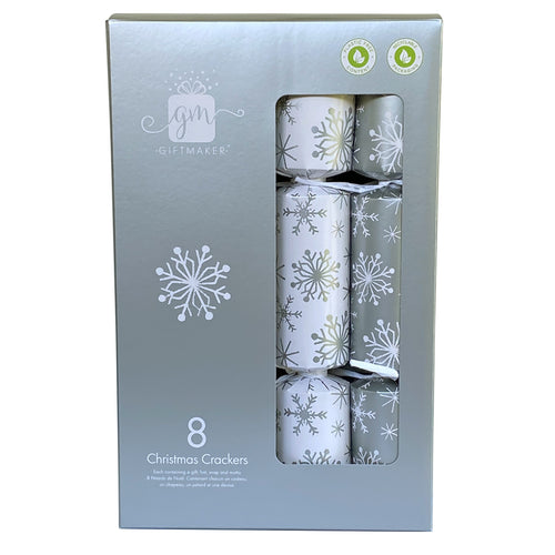 Crackers - Family Pack of 8 Silver and White