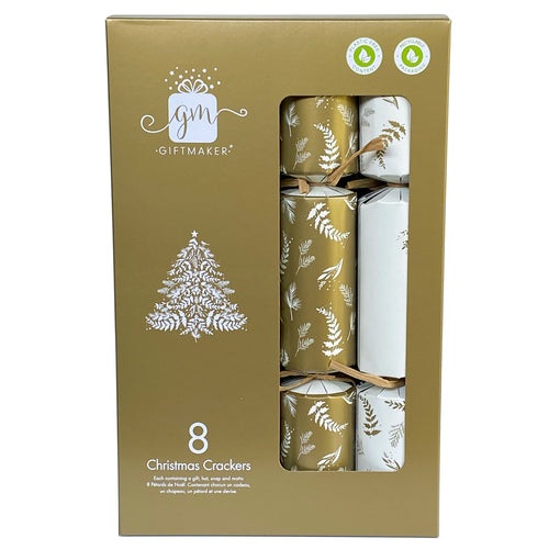 Crackers - Family Pack of 8 Cream and Gold