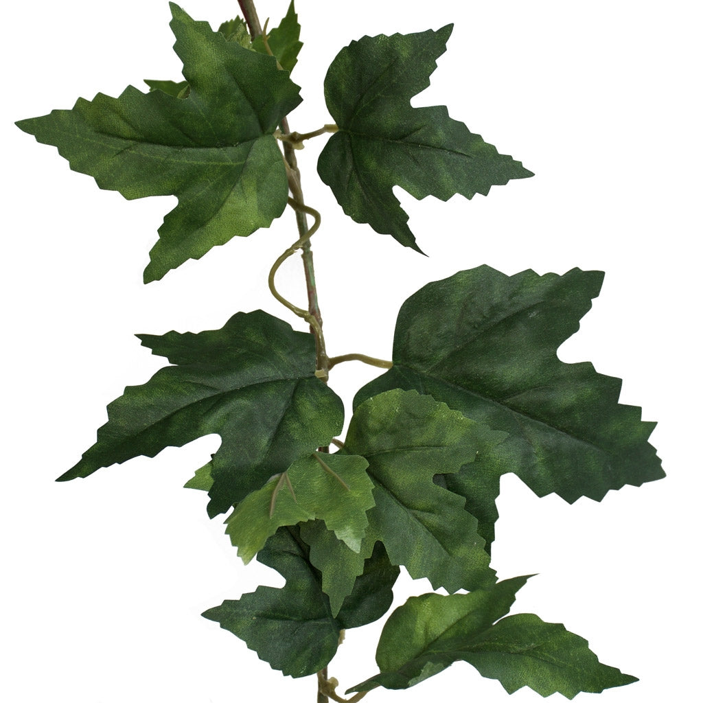 Maple Leaf Garland - Forest Green - 183cm