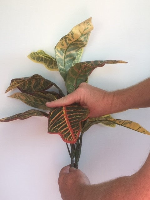 Croton Bush - Artificial - 60cm