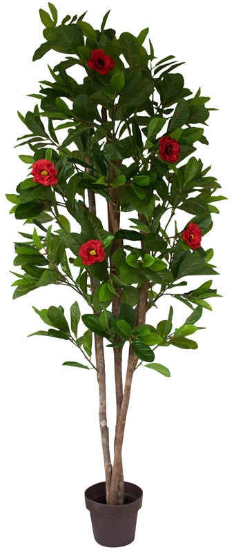 Artificial Red Camelia Tree www.decorflowers.co.nz