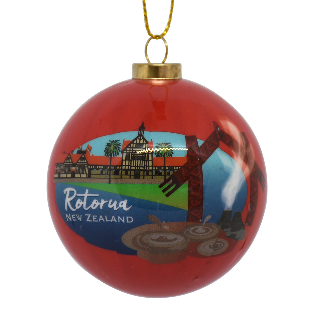 Decoration - New Zealand Rotorua Bauble - Box Lot Deal (6)