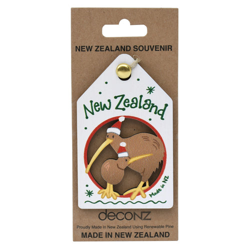 New Zealand Made Christmas Decoration - Kiwi Family