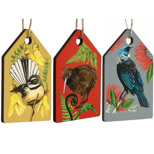 New Zealand Made Eco Christmas Decoration - Fantail Gold