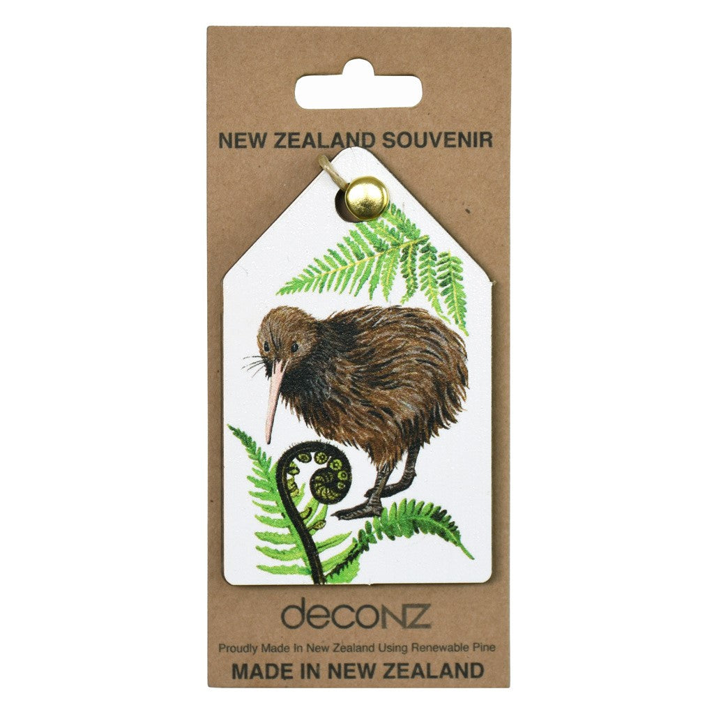 New Zealand Made Eco Christmas Decoration - Kiwi White