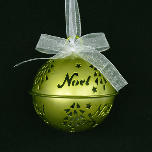 Ball Noel - Green Tin Christmas Decoration