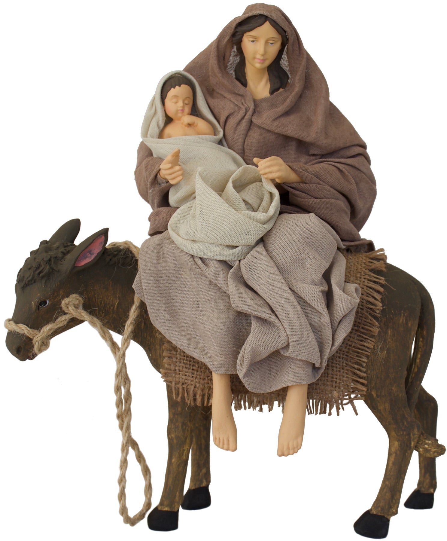 Nativity Set - 'Flight from Egypt' - Madonna on a Donkey