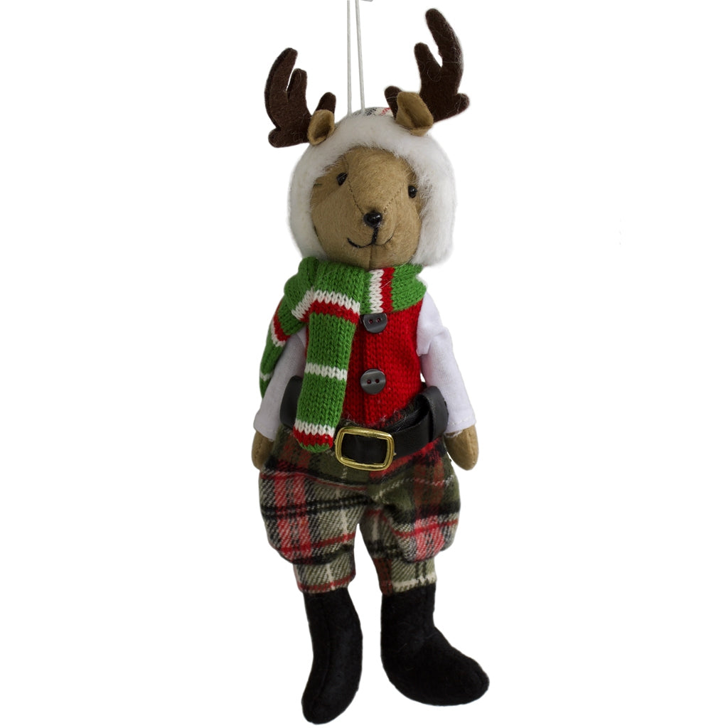 Reindeer Boy - Hanging Christmas Decoration