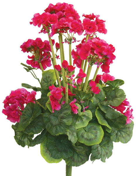 Geranium Flower Bush - Artificial - Hot Pink ✰✰✰ SPECIAL ✰✰✰